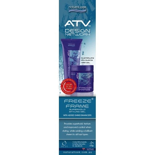 Natural Look ATV Freeze Frame Superhold Styling Gel 200 Gm