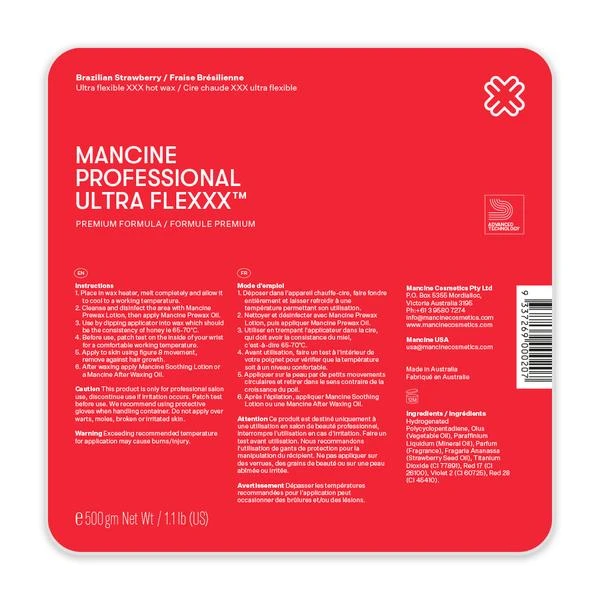 Mancine Ultra Flexxx Brazilian Strawberry Hot Wax 500 Gm